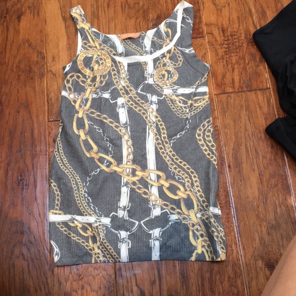 DESIGNED CHAIN TANKTOP - Picture 1 of 3